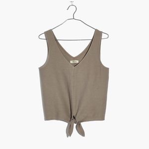 Madewell texture & thread tie front top